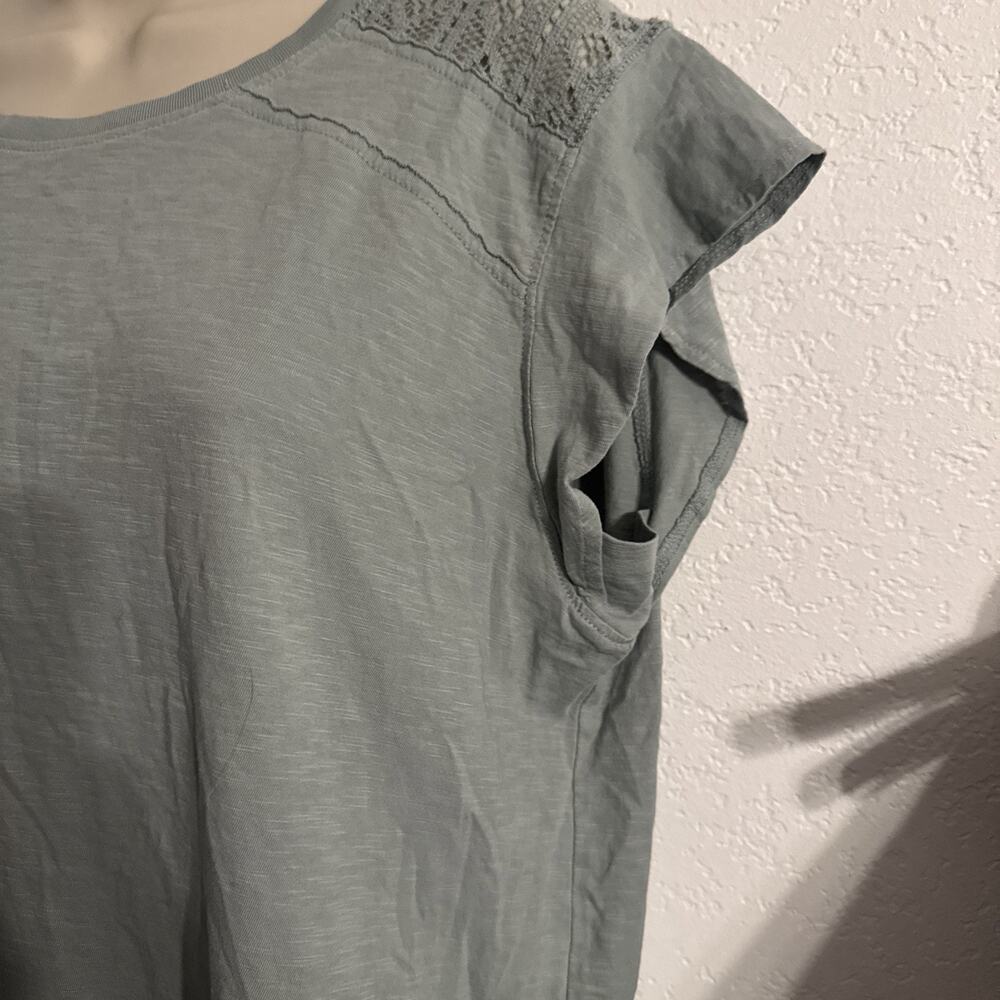 NWOT Kuhl Green Slub Knit Top Womens XL Cap Sleeve Outdoor Tee T-shirt - Picture 3 of 8